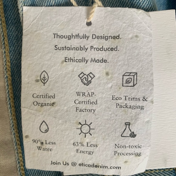 NWT Etica Altin Wide Leg Jeans size30 - Picture 9 of 9